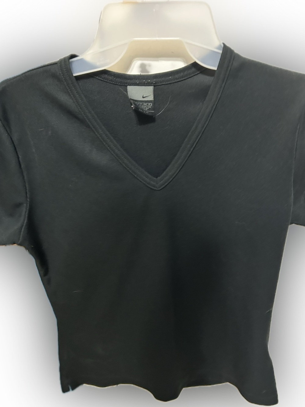 Nike Black V-Neck Short Sleeve Tee